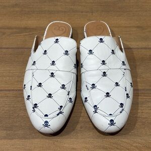 G/Fore Killer Skull & Ts Mules size 8